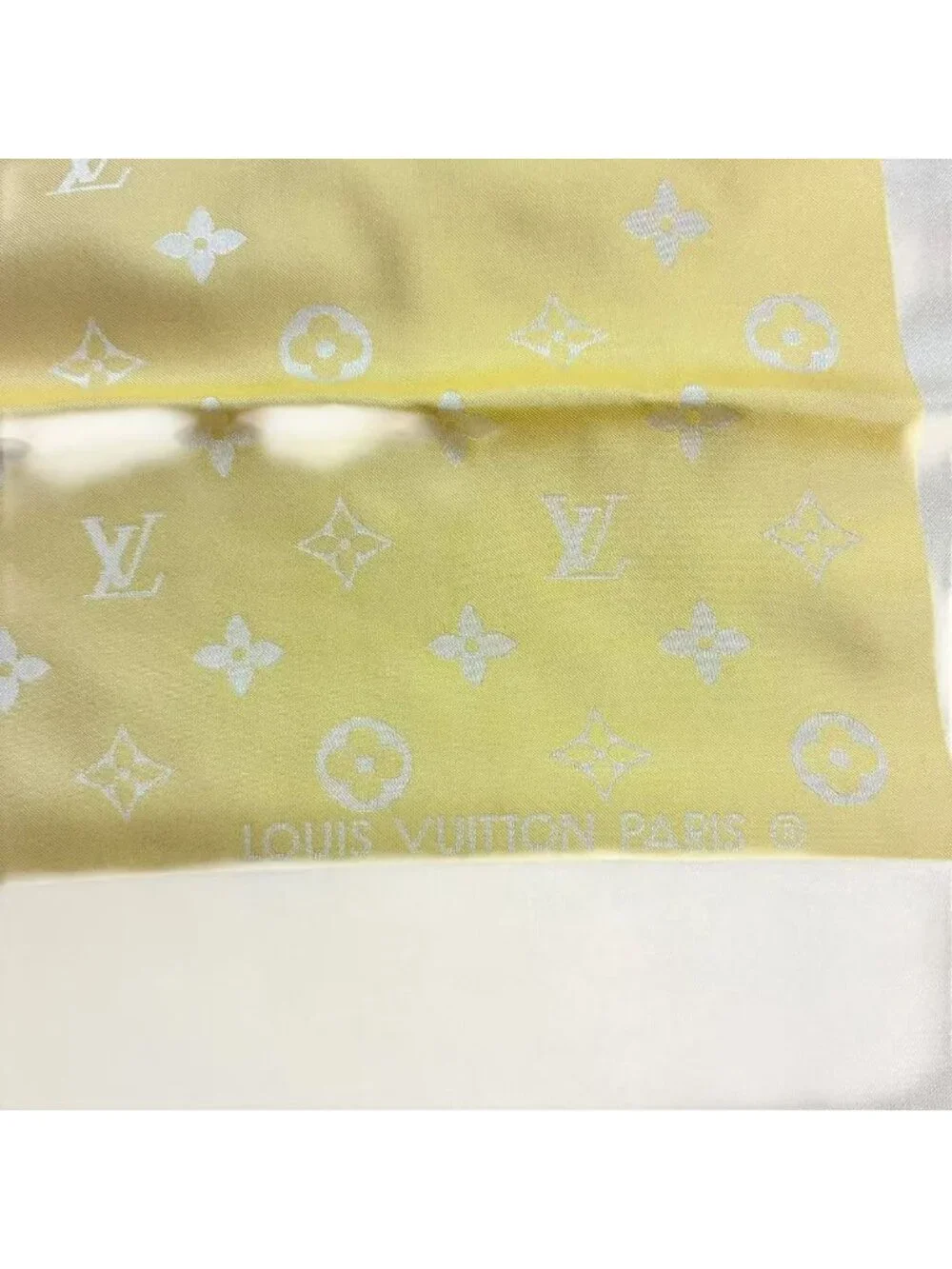 Louis Vuitton Silk Scarf Monogram Yellow